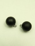 Knopf Perle schwarz 15 mm