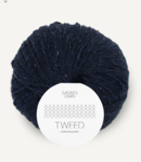 Tweed Recycled Marineblå 5585